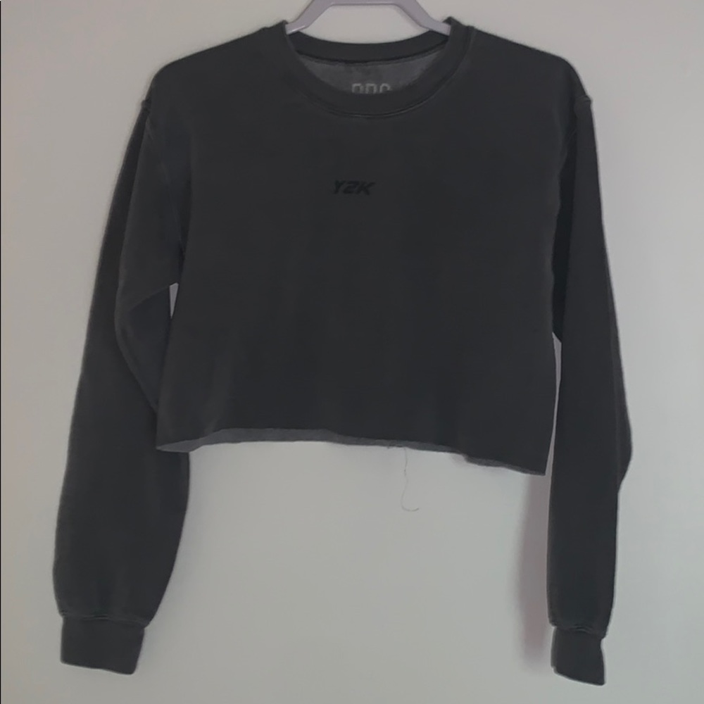 Y2K cropped sweatshirt